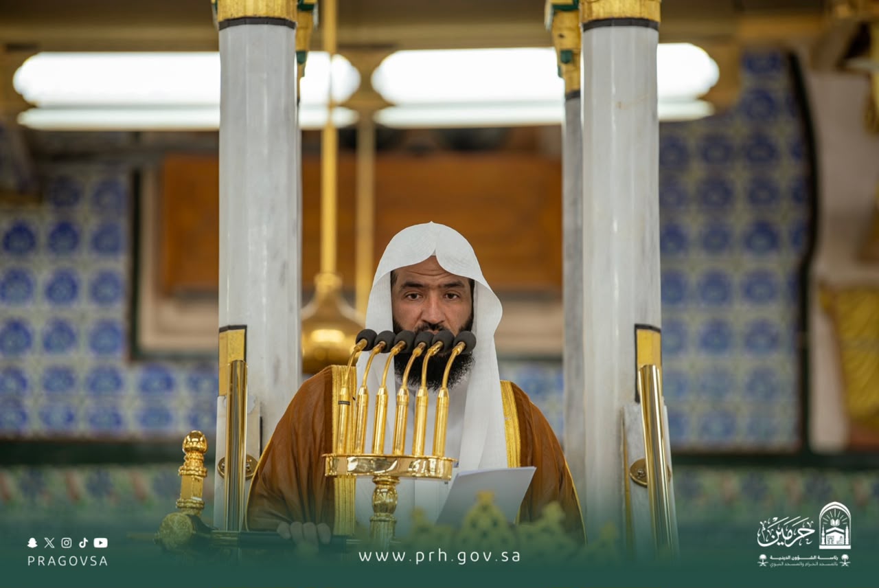 الدكتور عبدالله بن عبدالرحمن البعيجان في خطبة الجمعة بالمسجد النبوي يوصي المسلمين بتقوى الله