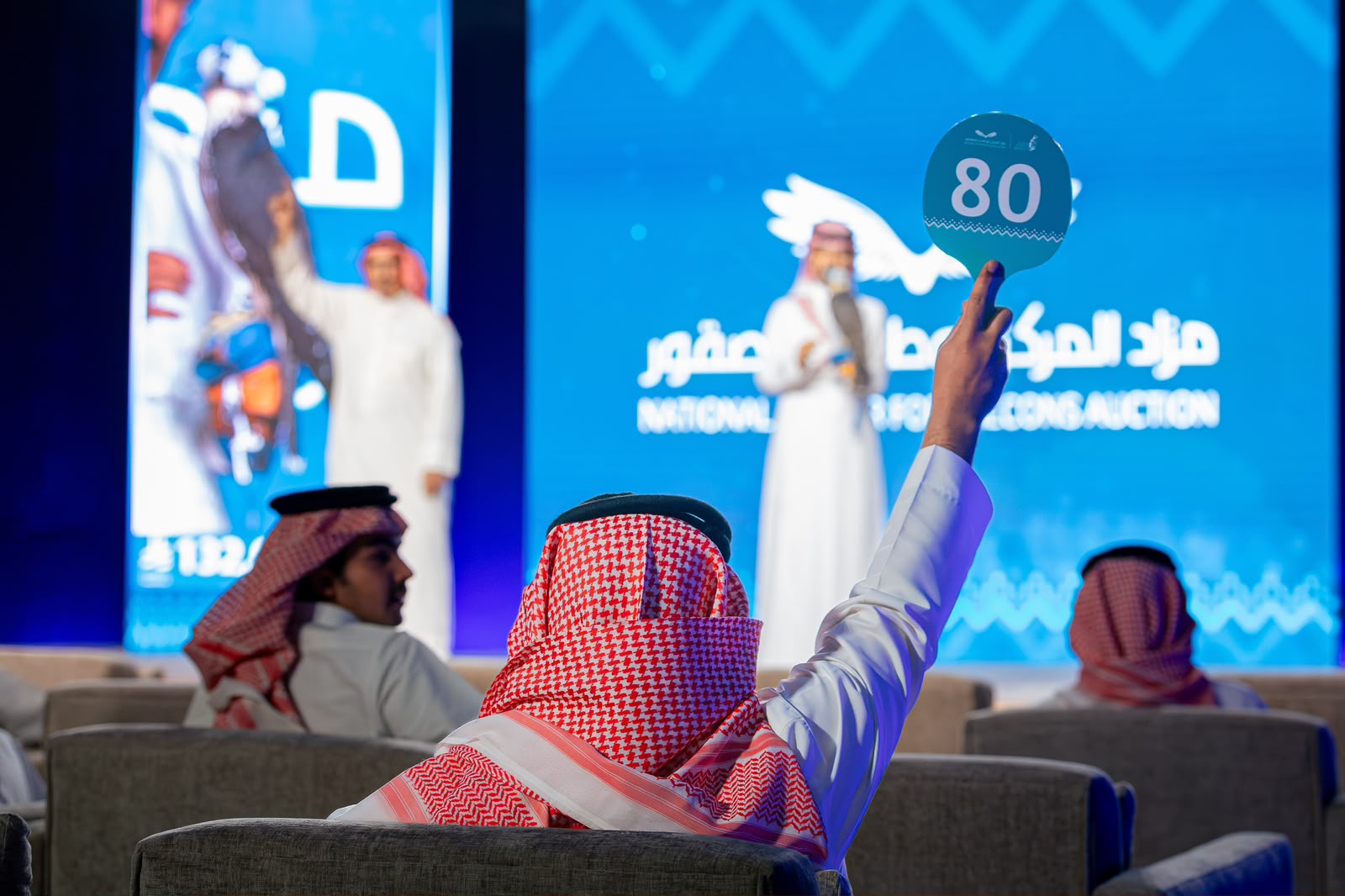 بيع صقرين بـ(291) ألف ريال في سابع ليالي مزاد المركز الوطني للصقور 2026